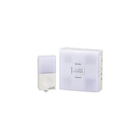 オーム電機 ワイヤレスチャイムセット 押しボタン送信機(防水IP44)+光フラッシュ受信機 080522 OCHSET22BLUE