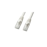 サンワサプライ カテゴリ6Aより線LANケーブル 1m ホワイト KBT6AY01WX5