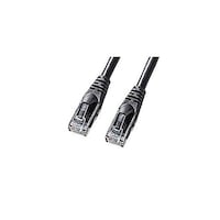 サンワサプライ カテゴリ6Aより線LANケーブル 3m ブラック KBT6AY03BKX5