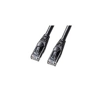 サンワサプライ カテゴリ6Aより線LANケーブル 10m ブラック KBT6AY10BKX5
