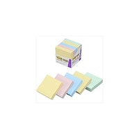 アズワン Postit ポストイット 強粘着ノート パステルカラー 4色混色 3M6505SSAPX5