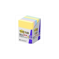 アズワン 【5個×5セット】 Postit ポストイット 強粘着ノート パステルカラー 混色 5個入 3M6565SSAPX5