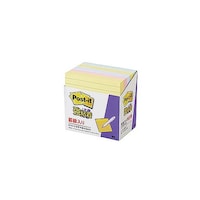 アズワン Postit ポストイット 強粘着ノート 罫線入 パステルカラー混色 3M6305SSAPX5