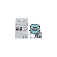 アズワン テプラPROテープ透明ラベル 12mm 白文字 KJST12SX5