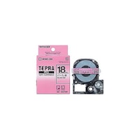アズワン テプラPROパール色テープ 18mm 赤 KJSMP18RX5