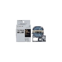 アズワン テプラPROテープ 9mm 黒/金文字 KJSC9KZX5
