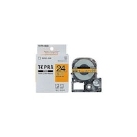アズワン テプラPROテープ 24mm オレンジ KJSC24DX5