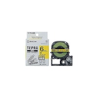 アズワン テプラPROテープ強粘着 6mm 黄 KJSC6YWX5