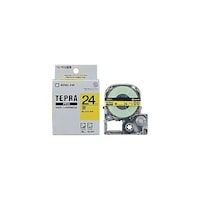 アズワン テプラPROテープ 24mm 黄 KJSC24YX5