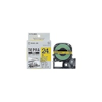 アズワン テプラPROテープ キレイにはがせる 24mm 黄 KJSC24YEX5