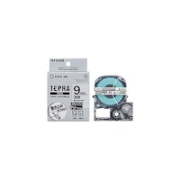アズワン テプラPROテープ マットラベル透明 9mm 黒文字 KJSB9TX5