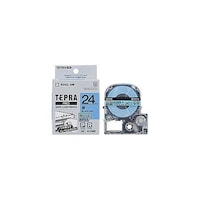 アズワン テプラPROテープ キレイにはがせる 24mm 青 KJSC24BEX5