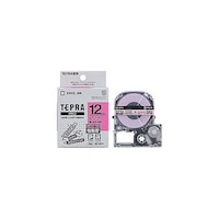 アズワン テプラPROテープ強粘着 12mm ピンク KJSC12PWX5