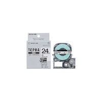 アズワン テプラPROテープ マットラベル 24mm 白/黒文字 KJSB24SX5