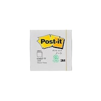 アズワン Postit ポストイット 再生紙 ノート ホワイト 3M654RPWX20