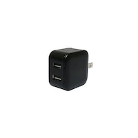 アズワン USBACアダプタ 2.4A 自動出力制御機能付 ブラック IPAUS03/BKX5