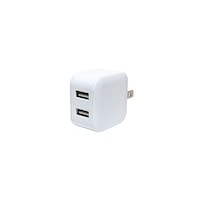 アズワン USBACアダプタ 2.4A 自動出力制御機能付 ホワイト IPAUS03/WHX5