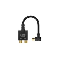 アズワン アンテナ分配器 ケーブル一体型 10cm ブラック AP660BKX5