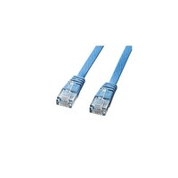 サンワサプライ カテゴリ6フラットケーブル2m(ライトブルー) KBFL602LBNX5