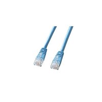 サンワサプライ エンハンスドカテゴリ5より線LANケーブル 1m ライトブルー KBT5Y01LBNX5