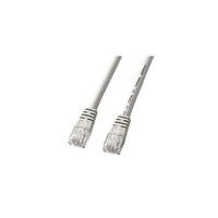 サンワサプライ エンハンスドカテゴリ5より線クロスケーブル 5m ライトグレー KBT5Y05CNX5