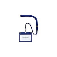 オープン工業 吊り下げ名札 レザータイプ 青 OPENKN123PBUX5