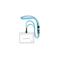 オープン工業 吊り下げ名札 フック式 ヨコ名刺 ミントブルー OPENKNL22PMBUX10