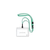 オープン工業 吊り下げ名札 フック式 ヨコ名刺 ミントグリーン OPENKNL22PMGNX10