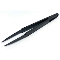 プラスチック製ピンセット 黒色 先細 PNST93303BK ※5個以上から注文可能(販売価格は1個単位の価格)