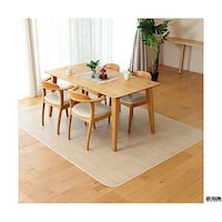 大島屋 消臭クッションフロアラグ ラスティックオーク アイボリー CES1305 91×120cm