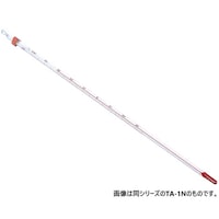 アズワン アルコール温度計 0ー+150℃ 1/1℃目盛 ころがり防止ゴム・ケース付き TA4N