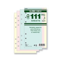 レイメイ藤井 111枚 徳用リフィル 聖書サイズ 無地 3色ミックス DR4006 ※2パック以上から注文可能(販売価格は1パック単位の価格)