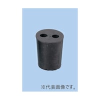 アズワン 穴あきゴム栓(2穴) No.9 1セット(10個入) S75310710