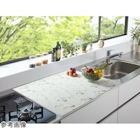 三基鋼業 ふわピタ!フルサイズシリコン調理台マット 60×40cm 大理石調 a3415610