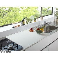三基鋼業 ふわピタ!フルサイズシリコン調理台マット 60×60cm 白無地 a3415720