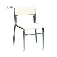 ルネセイコウ リブラ チェア SL38C ホワイト/クロムメッキ