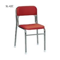 ルネセイコウ リブラ チェア SL42C レッド/クロムメッキ