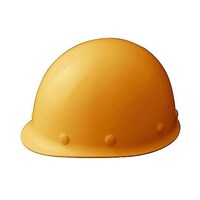 ミドリ安全 FRP製ヘルメット(小サイズ・ワンタッチ紐・KP)イエロー SCL MK RA SKPY
