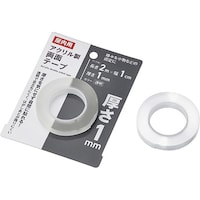 エコー金属 屋内用 アクリル製両面テープ2m×1cm 耐震/転倒防止 1セット(10個入) 1106531