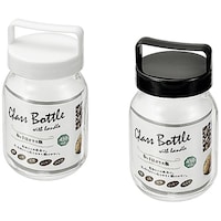 エコー金属 取っ手付ガラス瓶450mL 1箱(10個入) 2206358
