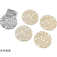 エコー金属 フラワーコースタ 1箱(4枚セット×10個入) 2249105