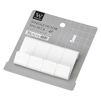 エコー金属 ワイヤーネット用 シングルフックショートB 1箱(4Pセット×10個入) 2299473