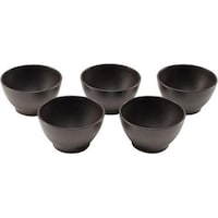 カクセー 木目スープボウル 大 五客 茶色 TW02
