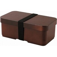 カクセー 曲げわっぱ風弁当箱 長角型 茶 TW08