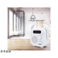 アズワン シャワーラジオ ホワイト + アルカリ乾電池 単3形10本パックセット SHR02WH+HDLR6/1.5V10P