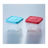 スマイルキッズ 【5セット】 ふたがトングになる保存容器 2個組 ATN0102X5
