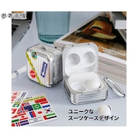 アズワン ミアック キャリーケース for Galaxy Budsシリーズ シルバー MA26959GBP2
