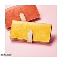アズワン レディース長財布 山羊革と牛ヌメ革のコンビネーション イエロー K51110557