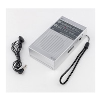 ナカバヤシ ポケットラジオ 単3電池タイプ シルバー RD03SL