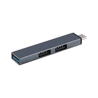 ナカバヤシ 【3セット】 USB3.2G1+2.0TypeC3ポート変換ハブ グレー UHC3413GYX3